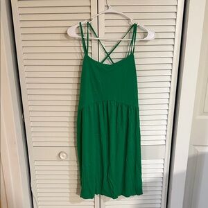 Old Navy Emerald Strappy Mini Dress